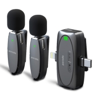 میکروفون بی سیم مدل Porodo DUAL MIC